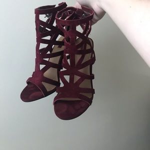 forever 21 maroon high heels